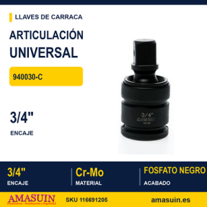 Articulación universal de impacto 3/4" 940030-C