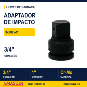 Adaptador de impacto 3/4" a 1" 940085-C