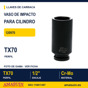 Vaso de Impacto para Tornillo de Cilindro 120970 100MM