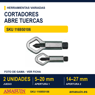 Cortadores Abre Tuercas NS02 - 2 Unidades 1 Cortadores Abre Tuercas NS02 - 2 Unidades