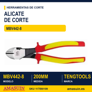 Alicate aislado de corte lateral MBV442-8 - 200 mm