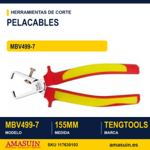Alicate aislado pelacables MBV499-7 - 155 mm