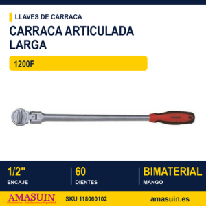 Llave de Carraca Articulada Larga 12" 1200F