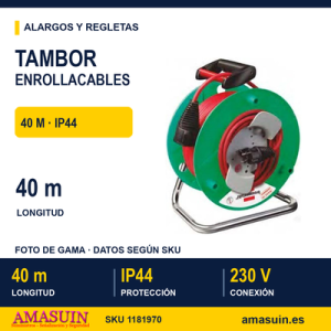 Tambor Enrollacables Jardín 40m.