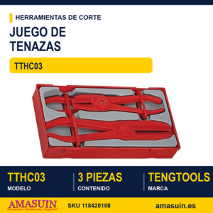 Juego de tenazas para tubos con mordazas TTHC03 - 3 Piezas
