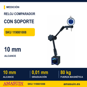 Reloj Comparador con Soporte Magnético