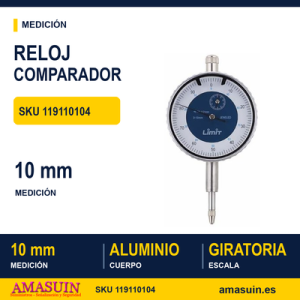 Reloj Comparador Analógico 10 mm