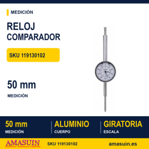 Reloj Comparador Analógico Profesional 50 mm