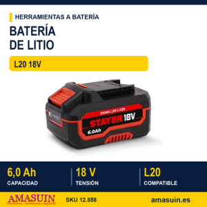 BATERÍAS L20 18V BATERÍA 6.0 Ah