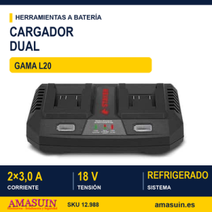GAMA L20 CARGADOR DUAL 2x 3.0 A