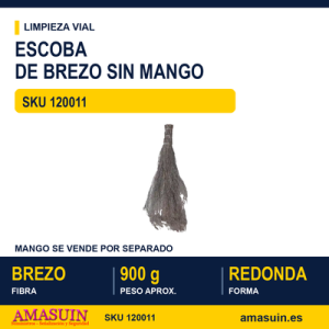 Escoba de BREZO SIN MANGO