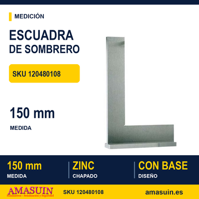 Escuadra de Sombrero 150 mm 1 Escuadra de Sombrero 150 mm