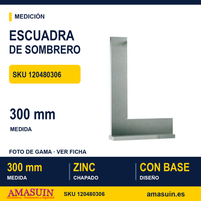 Escuadra Sombrero 300 mm 1 Escuadra Sombrero 300 mm