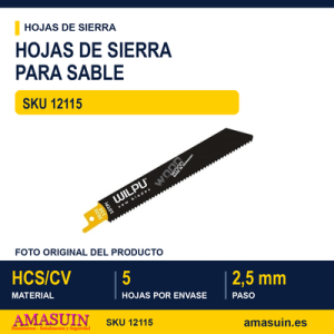 BLI.SIERRA SABLE 5 HOJAS S811H L.130MM