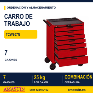Carro de Trabajo TCW807N - 7 cajones