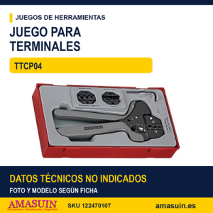 JUEGO DE ENGASTAR TERMINALES TTCP04