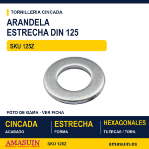 Arandela DIN 125-A / ISO 7089 Cincada