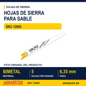 BLI.SIERRA SABLE 5 HOJAS 606R L.130MM