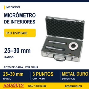 MICROMETRO INTERNO TRES MOVIMIENTOS 25 - 30 mm