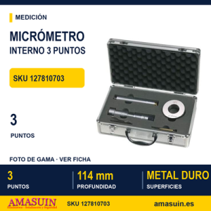 MICROMETRO INTERNO 3 MOVIMIENTOS 50-63mm
