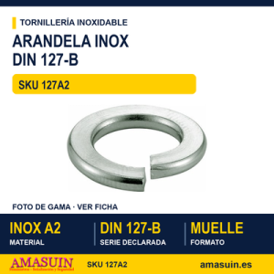 Arandela muelle DIN 127-B Inoxidable A2