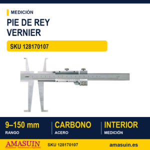 Pie de Rey Vernier de Interiores y Exteriores 9 - 150 mm