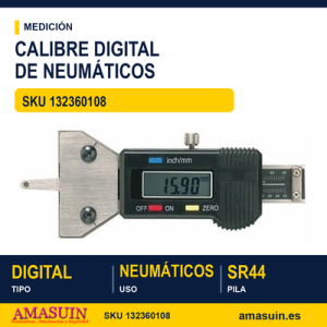CALIBRE PERFIL DE NEUMATICOS, 0-25 Digital