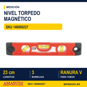 Nivel Torpedo Magnético 227 - 23 CM