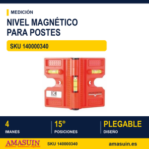 Nivel para Postes Magnético POSTRITE 340