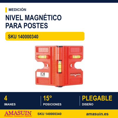 Nivel para Postes Magnético POSTRITE 340 1 Nivel para Postes Magnético POSTRITE 340
