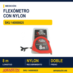 Flexómetro de Nylon 8m x 25mm