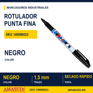 Rotulador de Punta Fina Negro DURA-INK 15