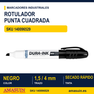 Rotulador de Punta Cuadrada Dura-Ink 55 Negro