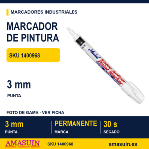 Marcador Pintura Líquida sin Xileno Punta 3mm
