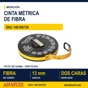 Cinta Métrica Fibra de Vidrio 20m x 13mm