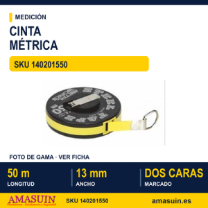 Cinta Métrica Metálica 50m x13mm