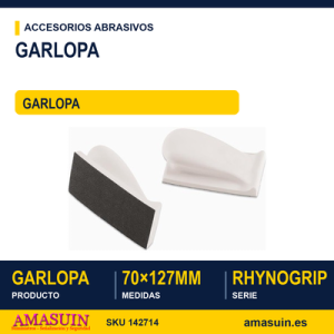 Garlopa Taco Rhynogrip 70x127mm.