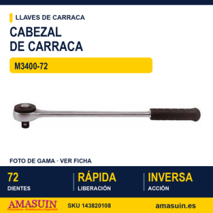 CABEZAL DE CARRACA 3/4" M3400-72