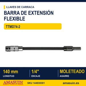 Barra de Extensión Flexible ¼” TTMD74-2