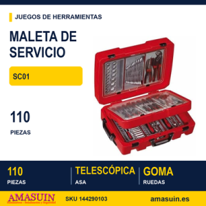 Maleta de Servicio SC01 de 110 piezas
