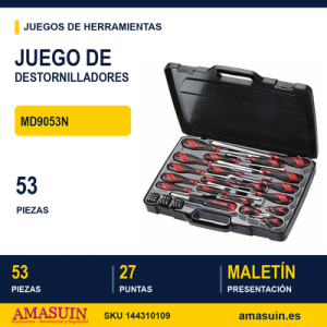 Juego de Destornilladores MD9053N - 53 piezas