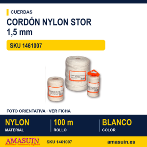 Cordón Nylon Stor 1.5mm.