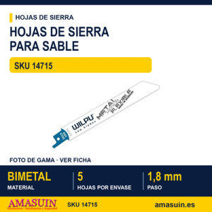 BLI.SIERRA SABLE 5 HOJAS CURVE L.130MM