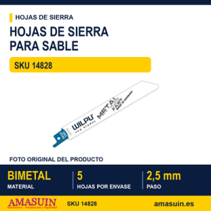 BLI.SIERRA SABLE 5 HOJAS S1211H L.260MM