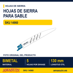 BLI.SIERRA SABLE 5 HOJAS SHARK L.130MM