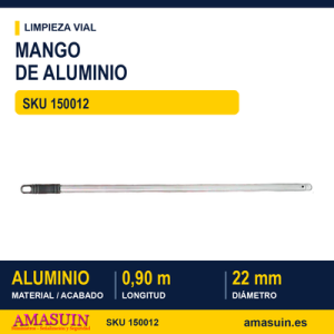 Mango de Aluminio Anodizado con Rosca Universal (0,90m /Ø22mm)
