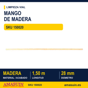 Mango de Madera (1,50m / Ø28mm)