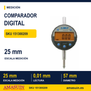 Comparador Electrónico Digital Ø 57 mm - 25 mm