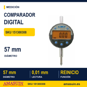 Comparador Electrónico Digital Ø 57 mm - 12,5 mm
