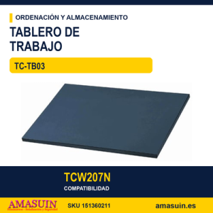 TABLERO DE TRABAJO TC-TB03 PARA TCW207N TABLERO PARA CAJONERA MOVIL 37'